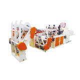 Newest type full-automatic four-roll feeder double lines cold cutting T-shirt bag making machine