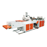 High speed full-automatic single line sealing and cutting independent heating T-shirt bag making machine