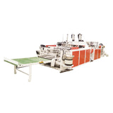 High speed full-automatic strapping with rubber band hot sealing & hot cutting T-shirt bag making machine