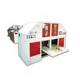 Full-automatic double lines bag-on-roll making machine with core